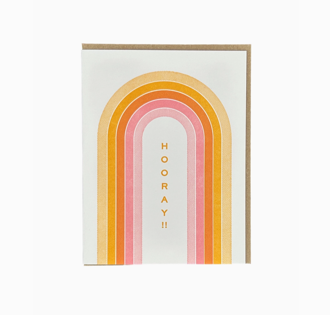Hooray Rainbow Card