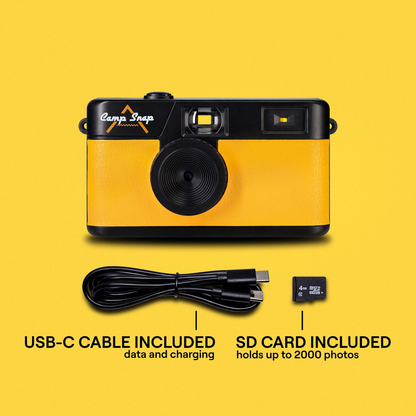 Camp Snap Screen-Free Digital Camera - Sunbeam Yellow