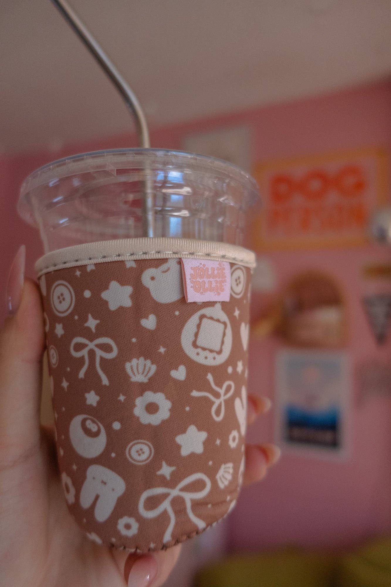 "Trinket Lover" Brown Coffee Sleeve