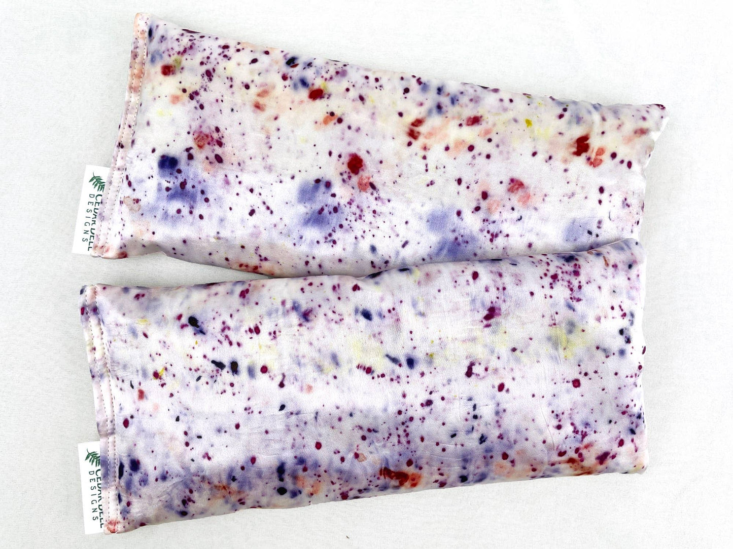 Naturally Dyed Silk Eye Pillow with Organic Filling