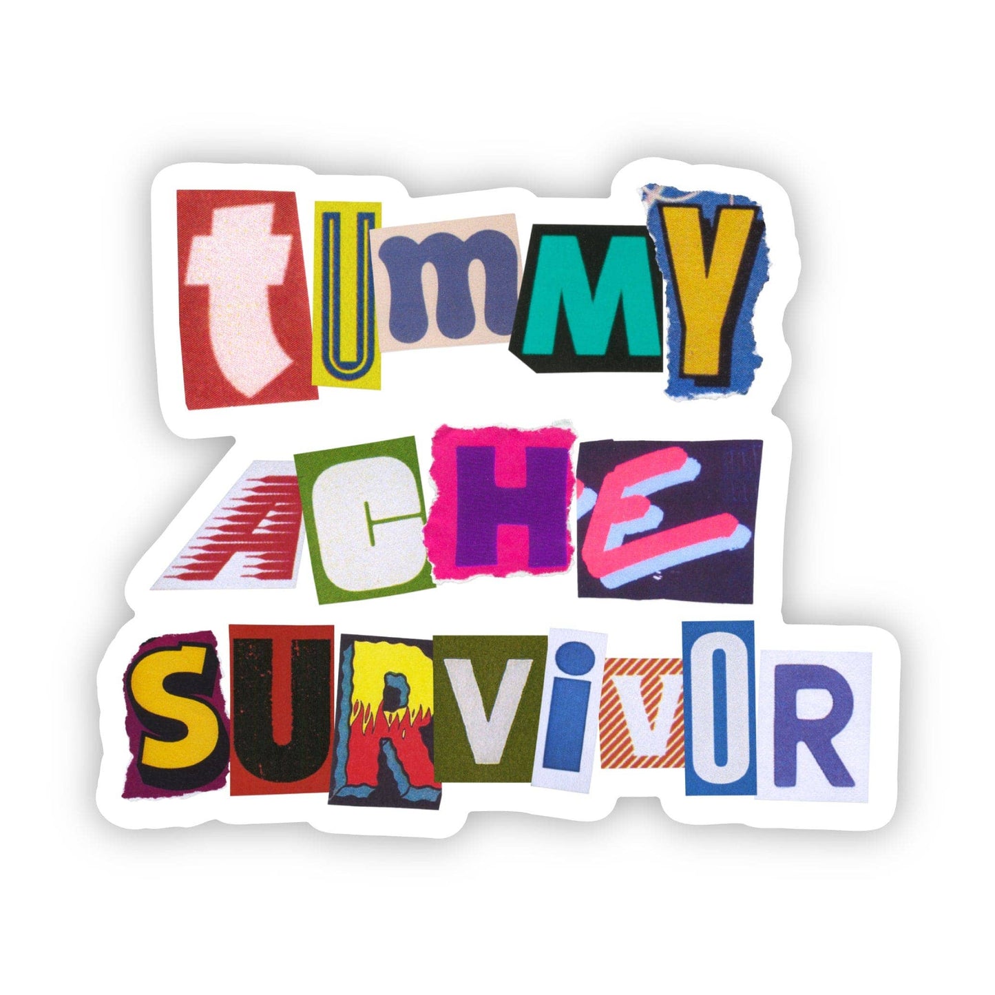 "Tummy Ache Survivor" Sticker
