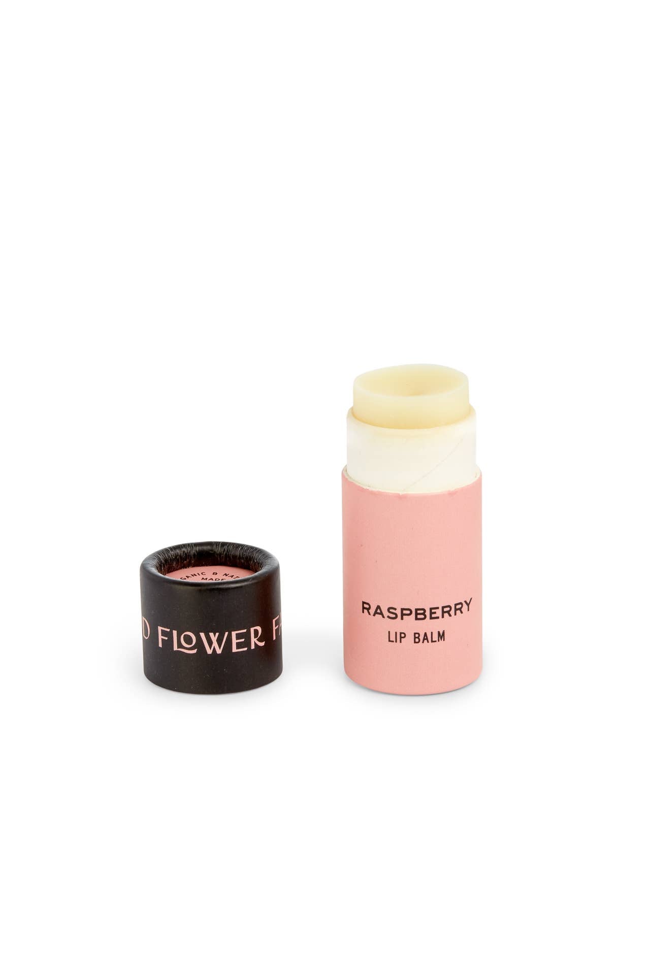 Raspberry Organic Lip Balm Made in WI - 0.3 oz Biodegradable Tube