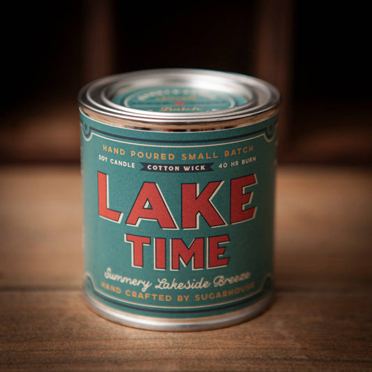 Lake Time 100% Soy Paint Can Candle - 8oz.