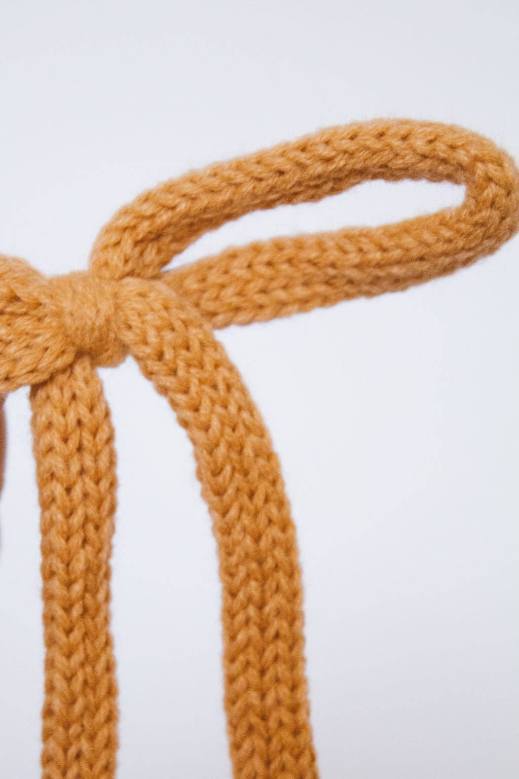 Knit Long Bow Clip - Multiple Colors