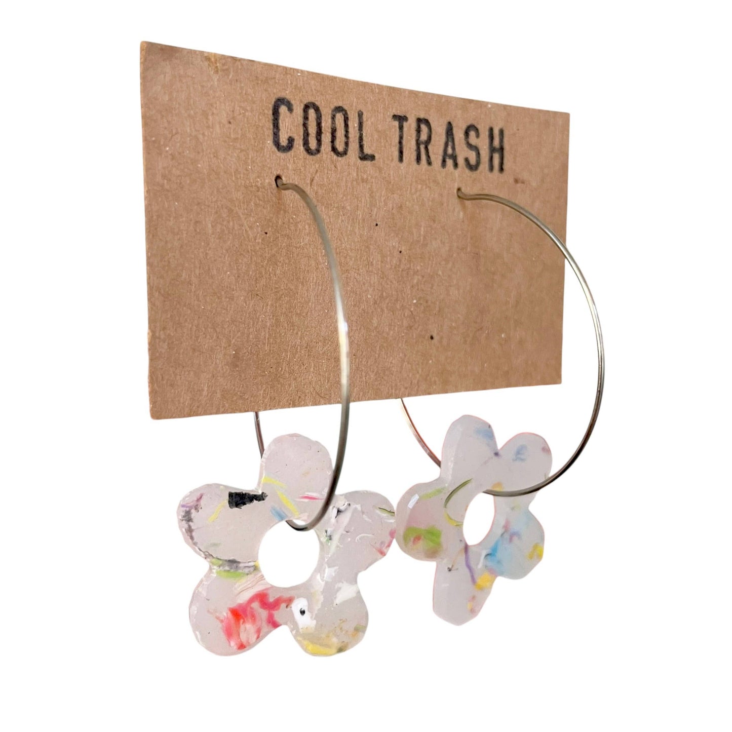 Hand-Recycled Plastic Flower Hoops: Confetti