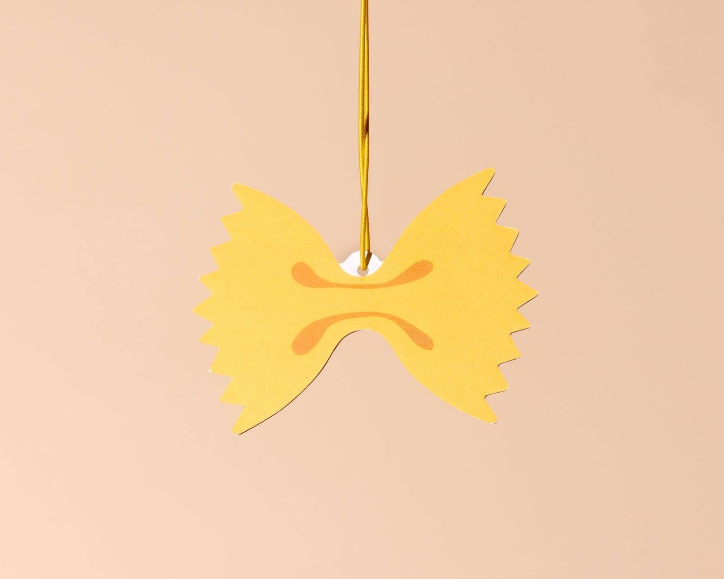 Farfalle Bowtie Pasta Air Freshener - Lemon Scent - Fathers Day Gift Mothers Day