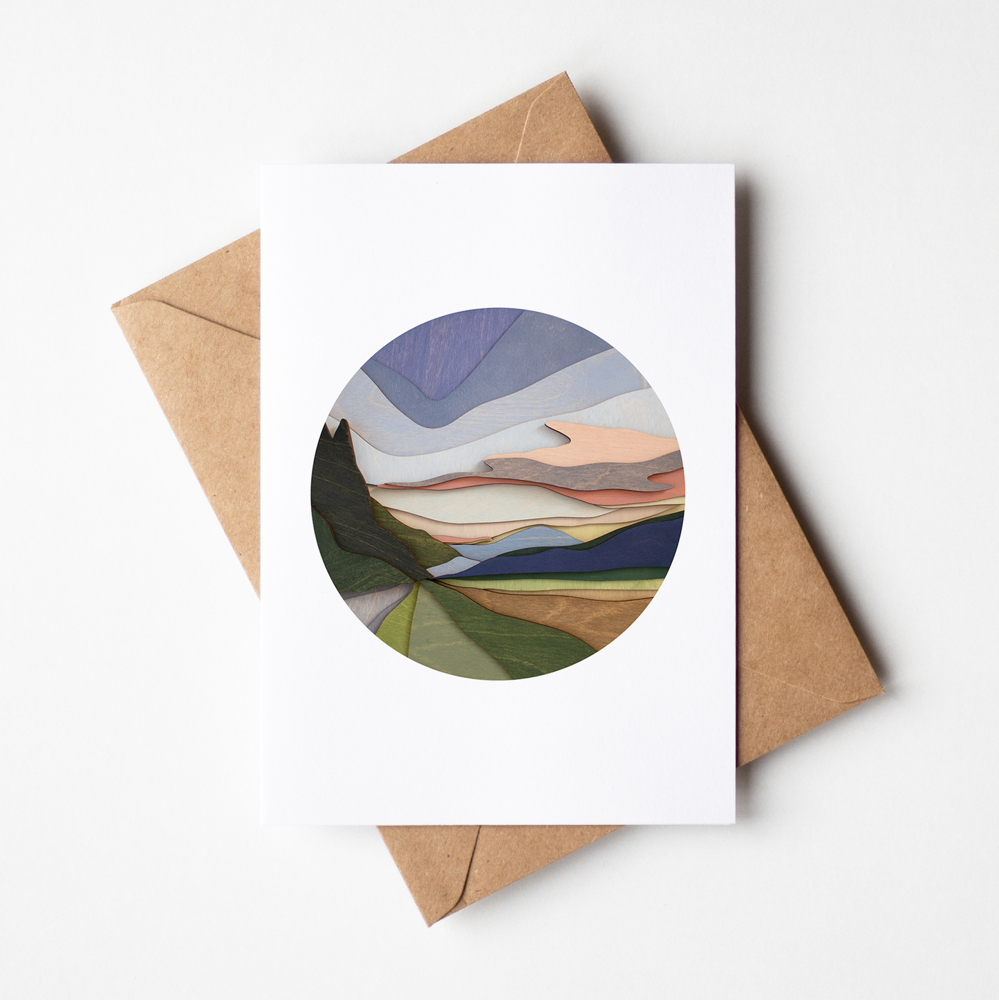 River Road Blank Inside 5"x7" Greeting Card