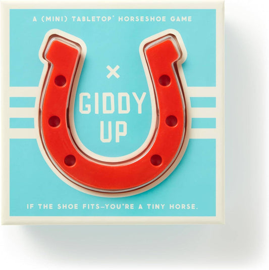"Giddy Up" Tabletop Horseshoes Game
