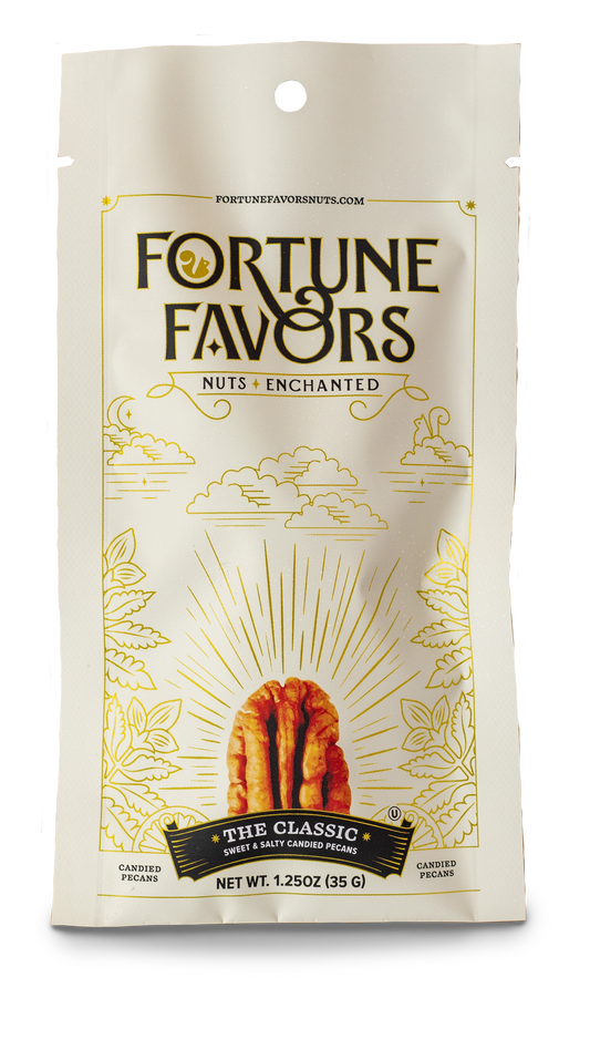 1.25 oz Fortune Favors The Classic Candied Pecans