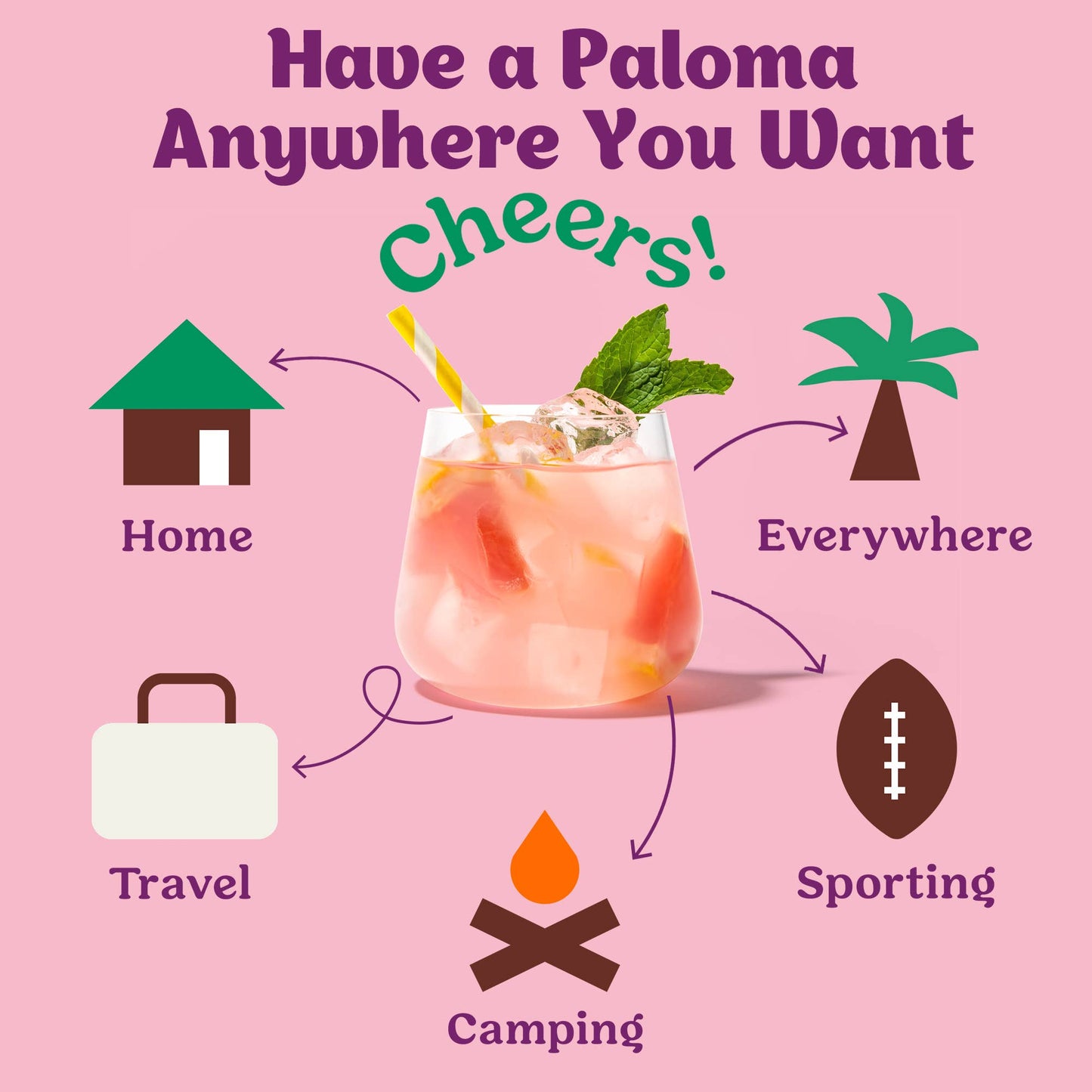 Passionfruit Paloma Single-Serving Cocktail or Mocktail Mixer
