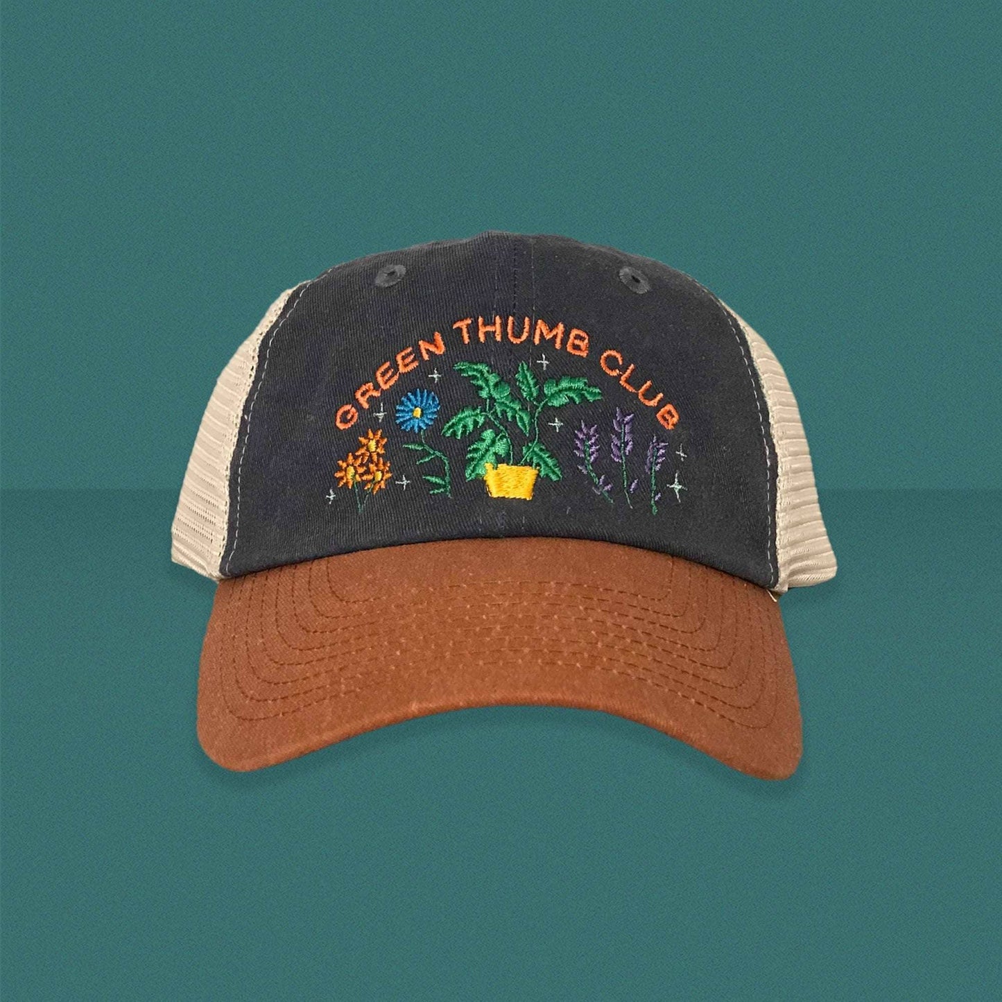 "Green Thumb Club" Mesh-Backed Dad Hat