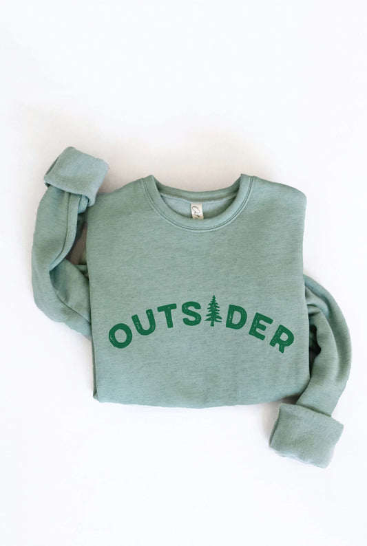 "Outsider" Super Soft Sponge Fleece Crewneck Sweatshirt