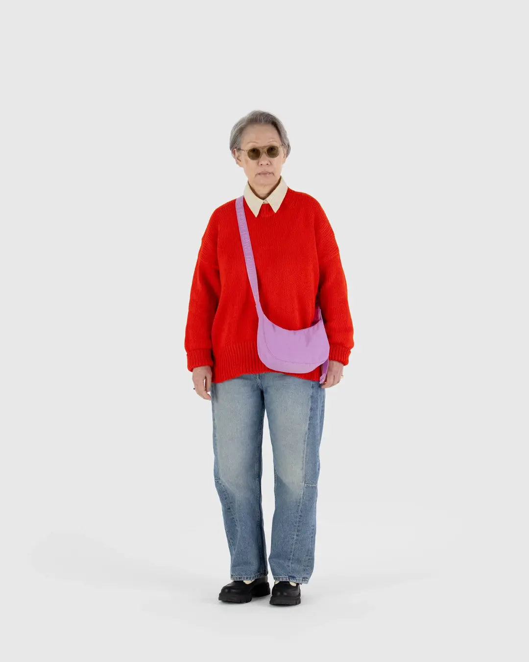 BAGGU Small Nylon Crescent Bag - Choose Your Favorite Color