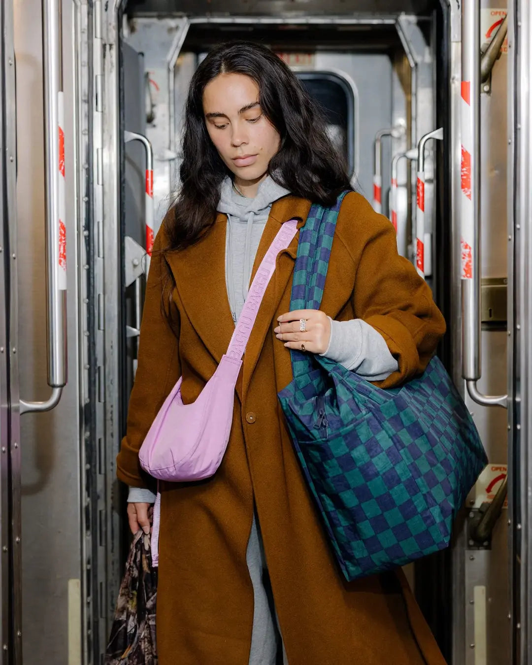 BAGGU Small Nylon Crescent Bag - Choose Your Favorite Color