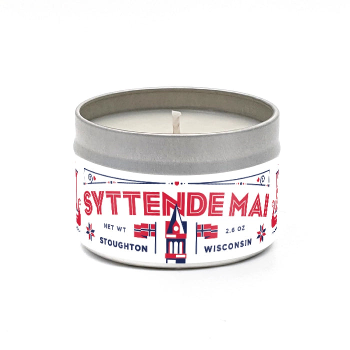 Syttende Mai Travel Tin Candle