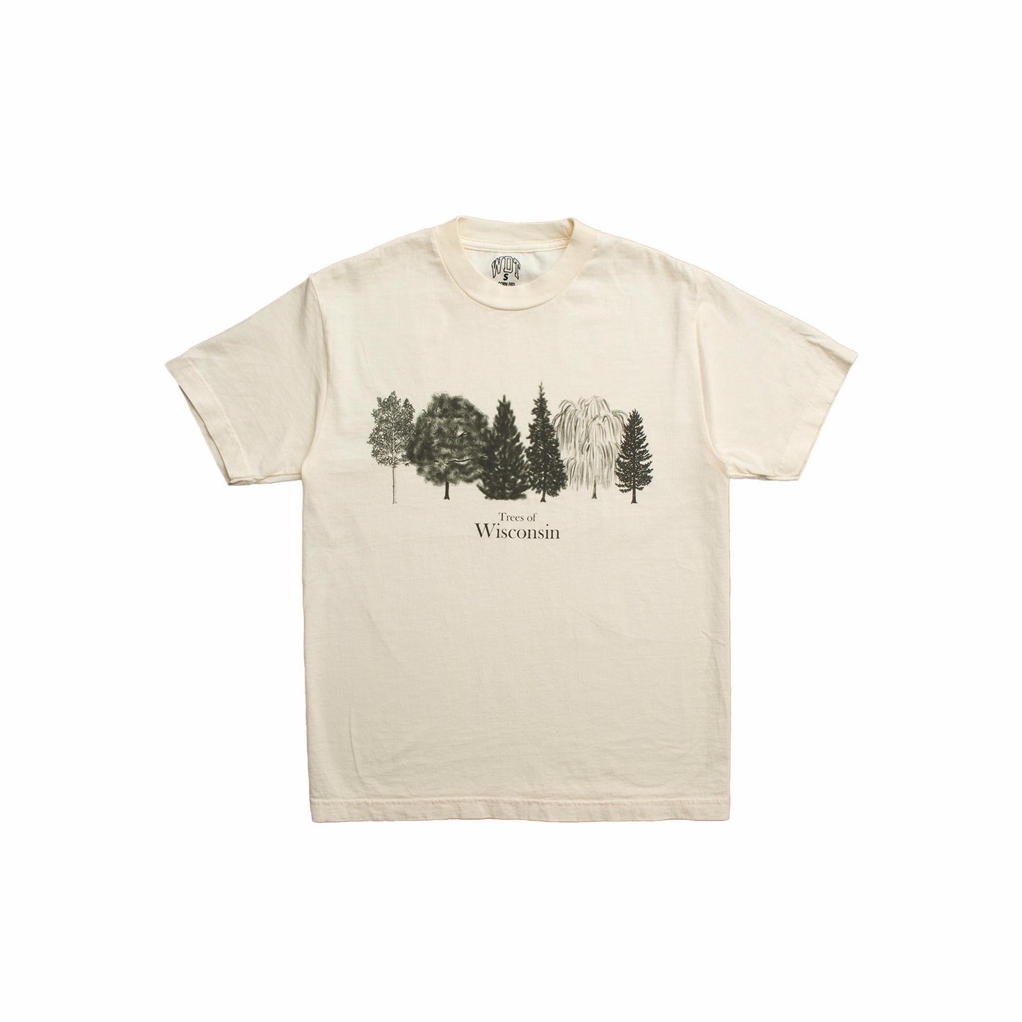 Wisconsin Design Team Trees of Wisconsin Tee - Cream