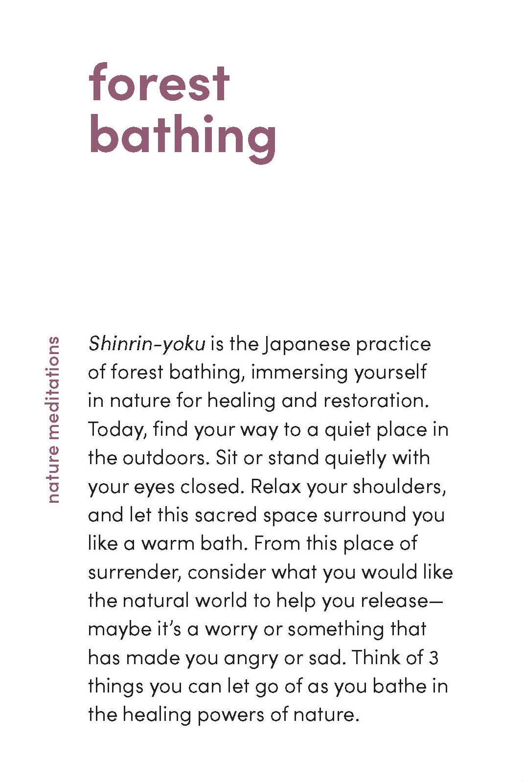 Nature Meditations Card Deck