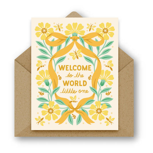 "Welcome To The World, Little One" Greeting Card