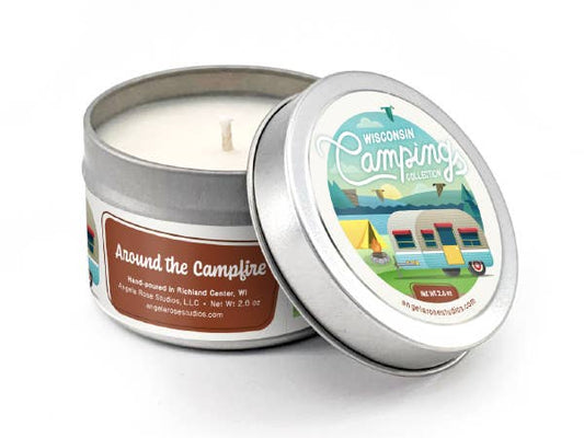 Around the Campfire Soy Candle, Camping Gift, Campfire Scent