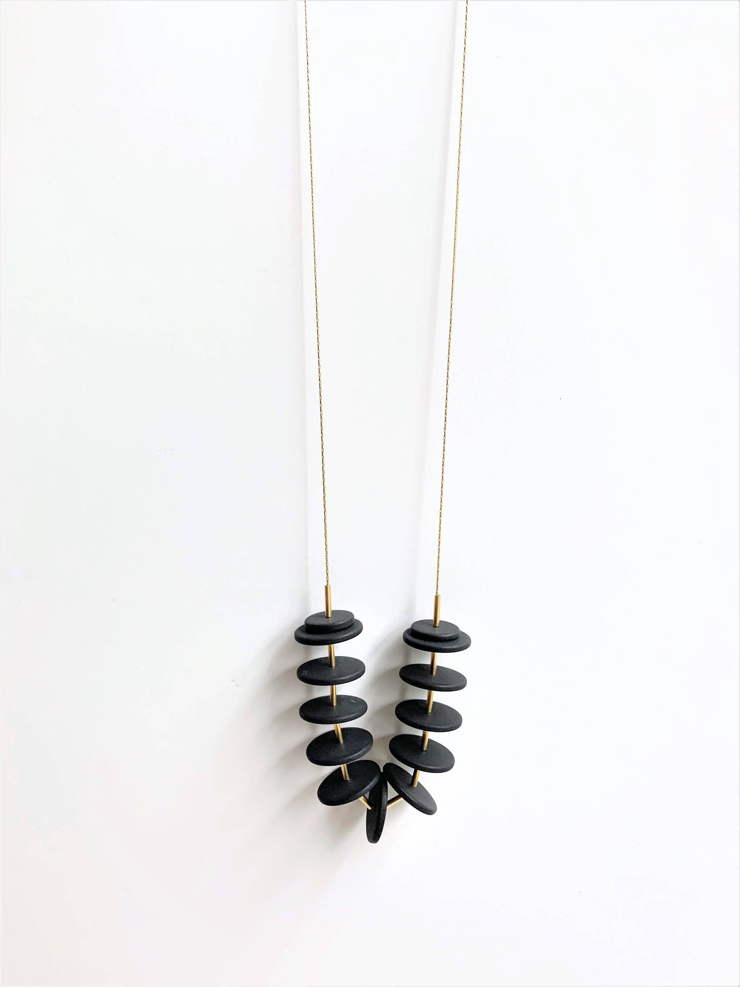 Modern Resin Disc Necklace By Trecy Bleich