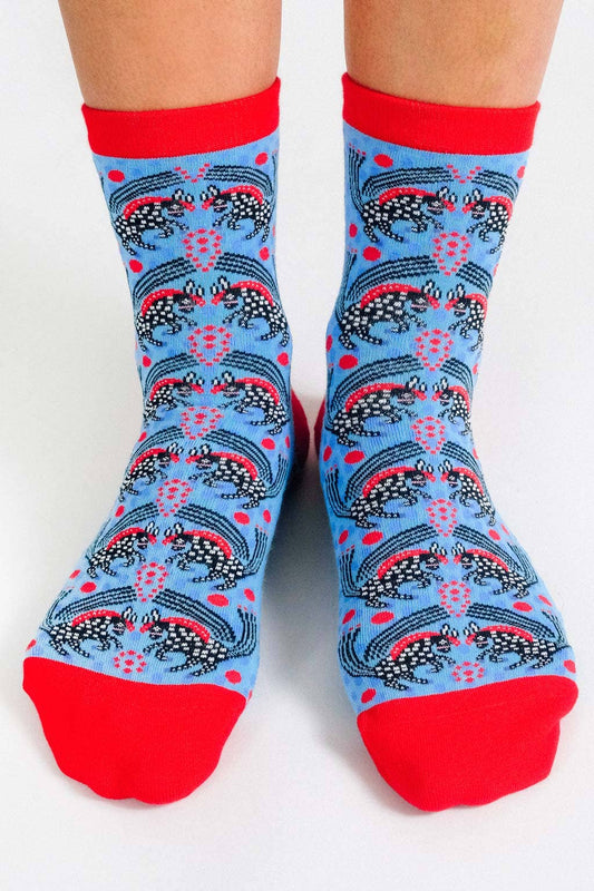 Horses Ankle Knit Sock by MŪR (Women's Sizing)