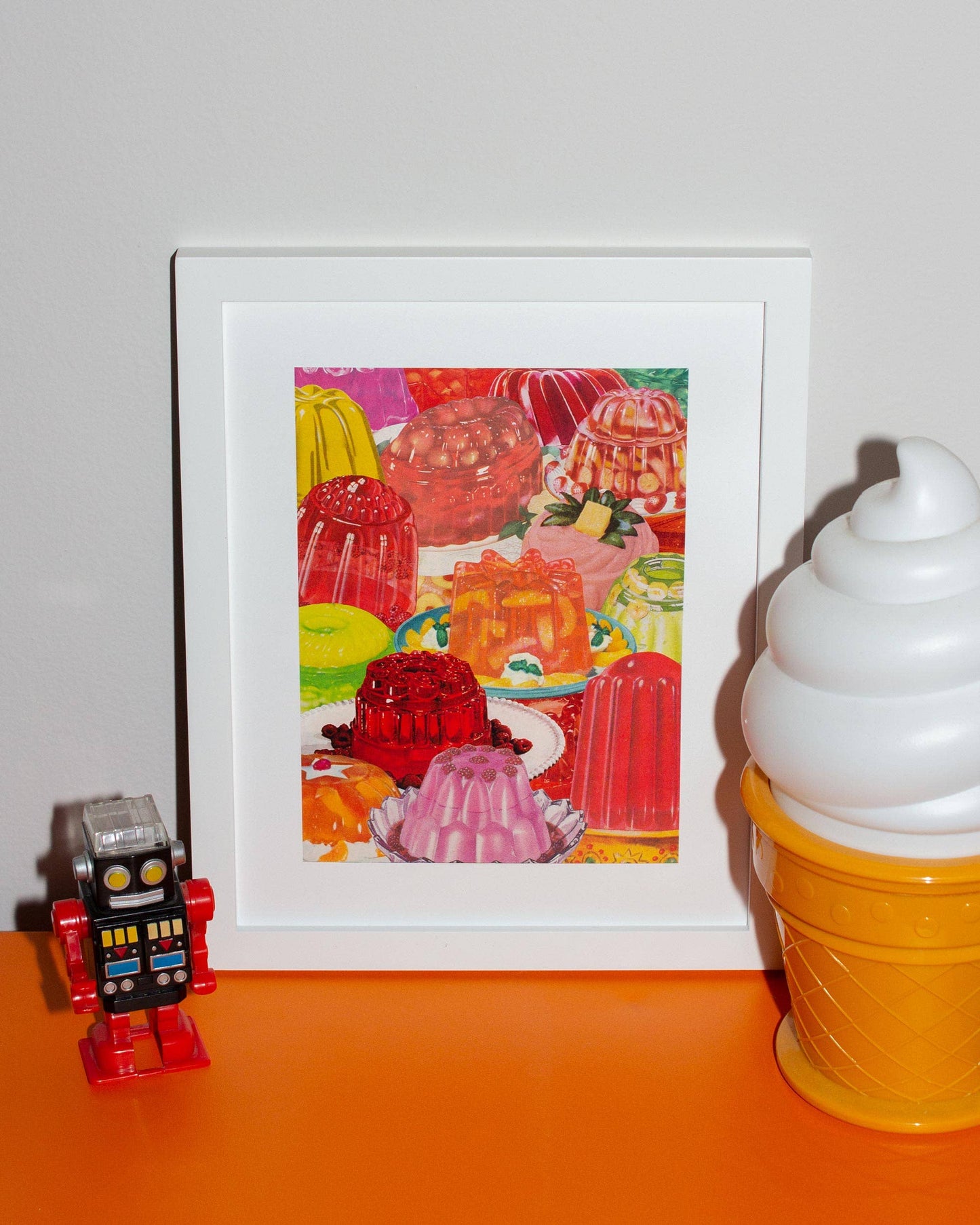 "Wiggle" Vintage Jello Collage 8"x10" Art Print by Julia Walck