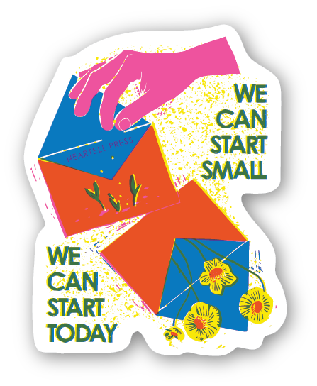 Eco Friendly Start Small Die Cut Sticker