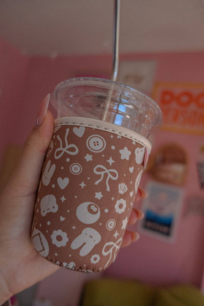 "Trinket Lover" Brown Coffee Sleeve