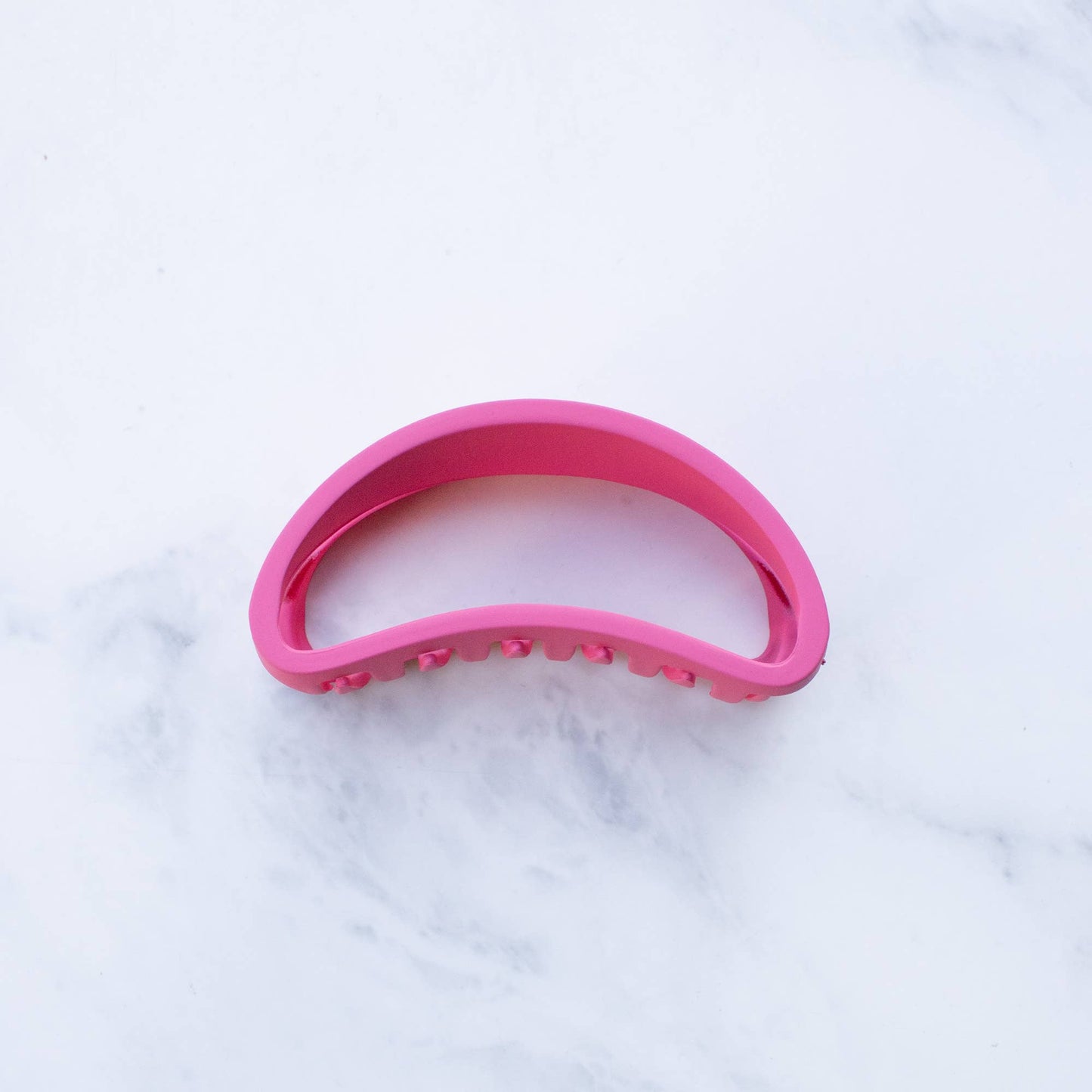 Bean-Shaped Large Matte Claw Hair Clip