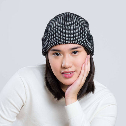 Multicolor Grid Unisex Knit Beanie