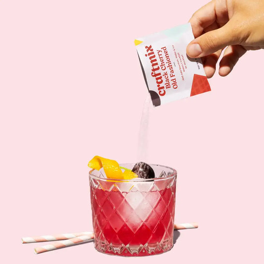 Black Cherry Old Fashioned Single-Serving Cocktail or Mocktail Mixer