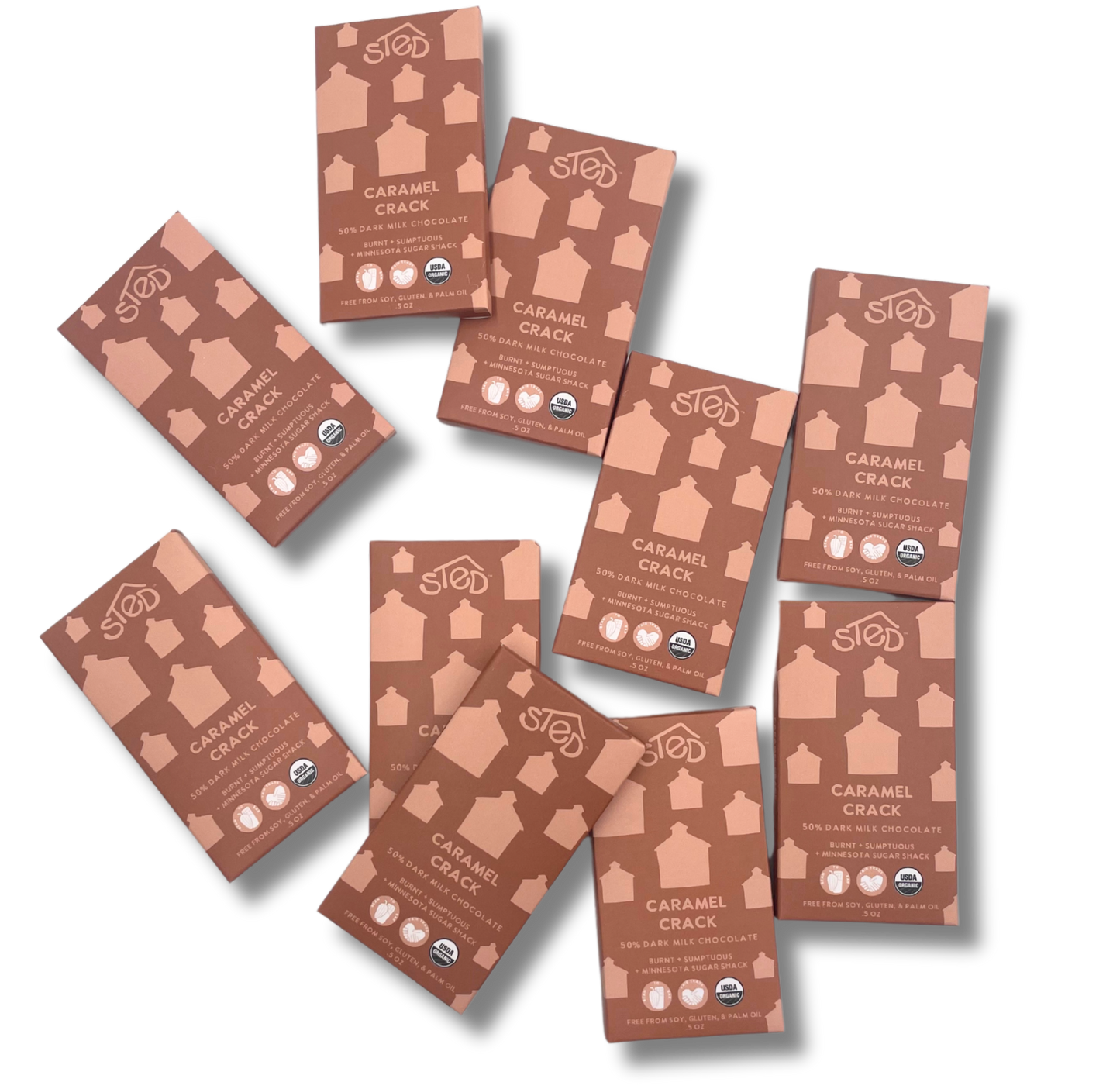 Sted Chocolate Mini Snack Size Bar: Caramel Crack