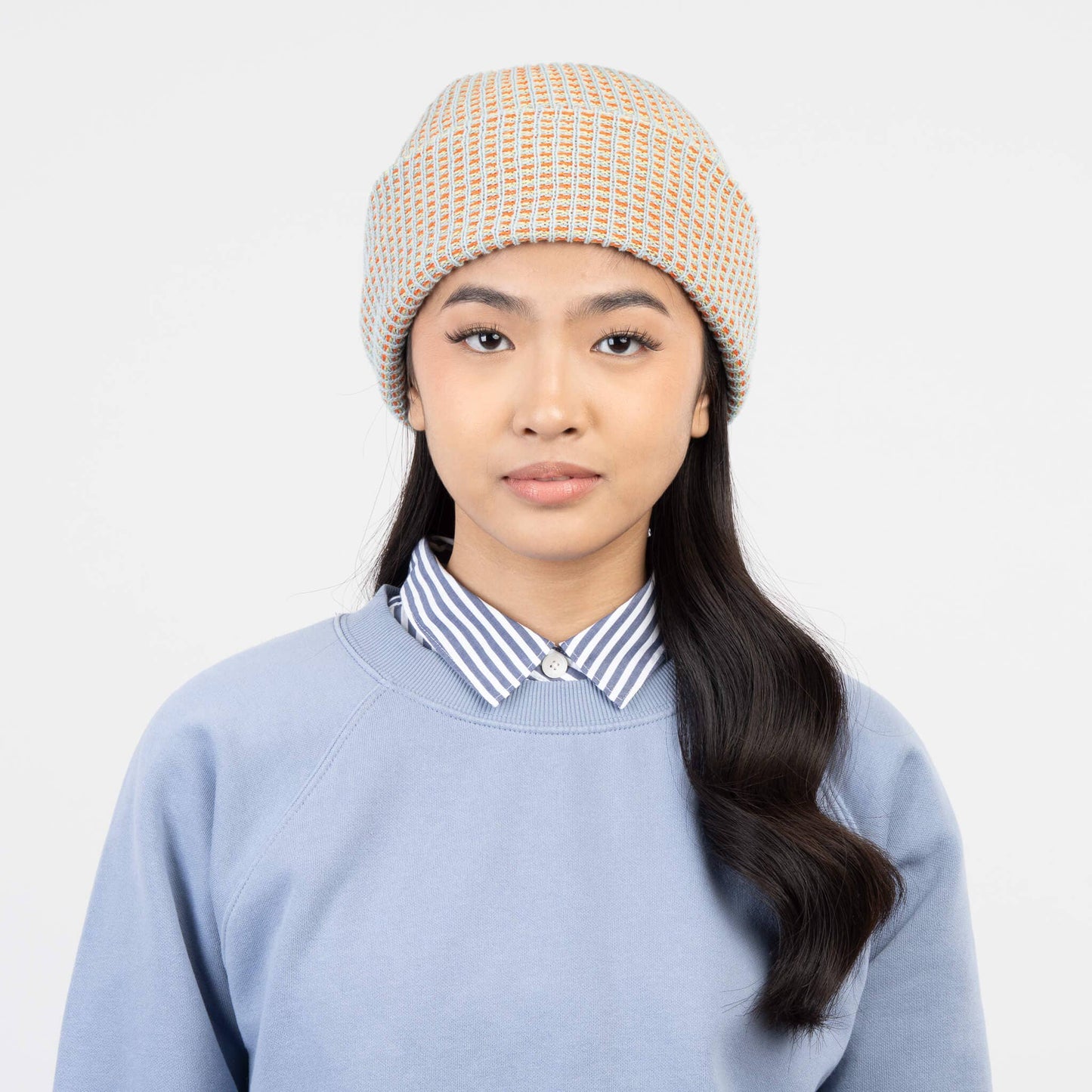 Multicolor Grid Unisex Knit Beanie