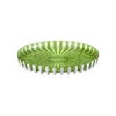 Pinstriped Plastic Circle Tray - Made in Italy
