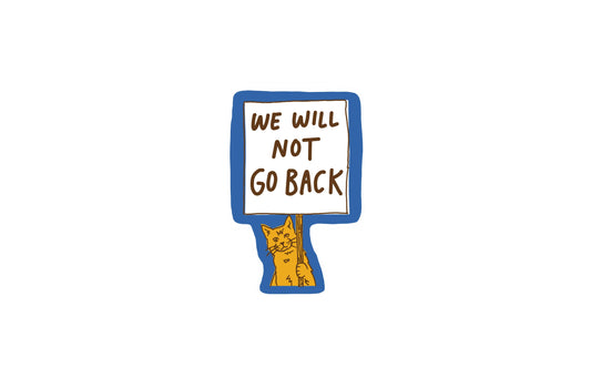 Protest Cat Sticker