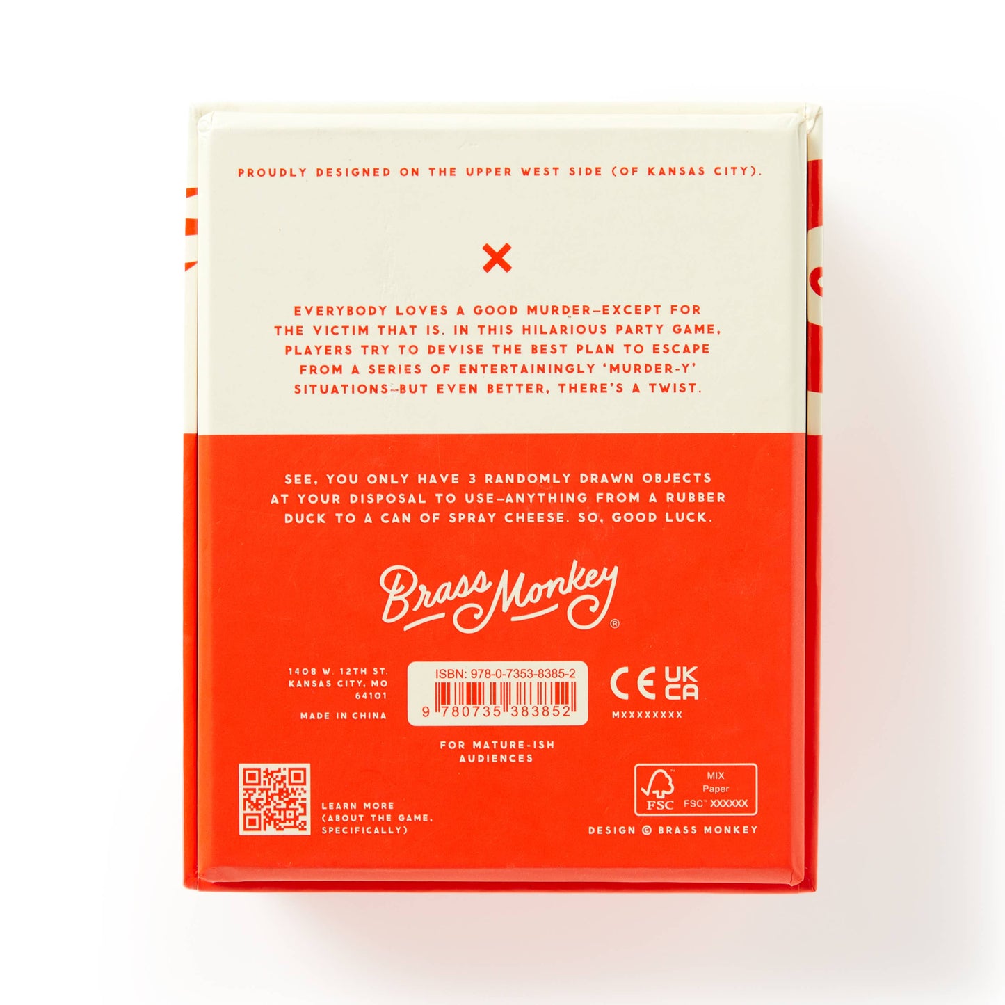 "Not Today, Murder" Party Game