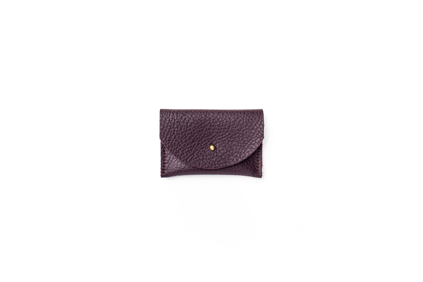 Cardholder - Plum Leather