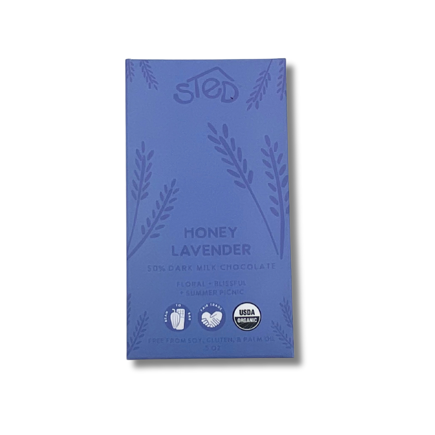 Sted Chocolate Mini Snack Size Bar: Honey Lavender