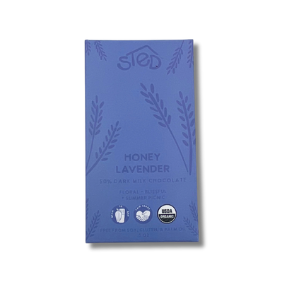 Sted Chocolate Mini Snack Size Bar: Honey Lavender