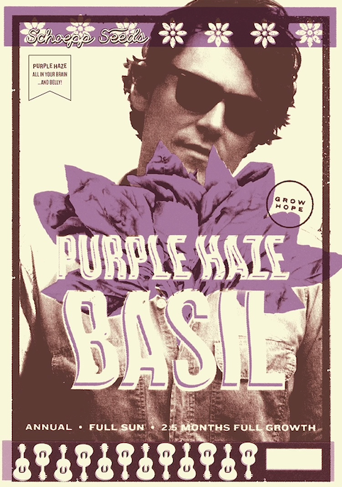 "Purple Haze" Dark Opal Basil Seed Packets