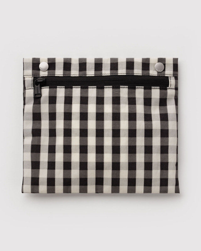 BAGGU Everyday Cloud Bag in Black And Cream Gingham