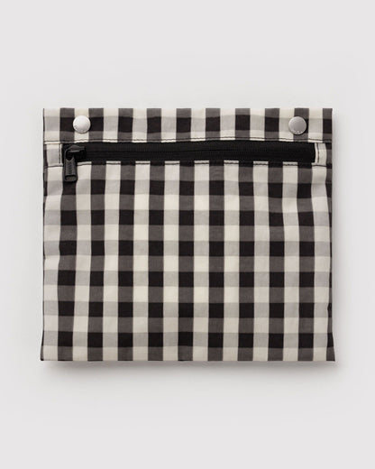 BAGGU Everyday Cloud Bag in Black And Cream Gingham