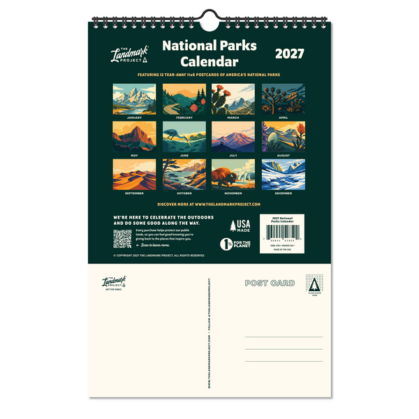 2027 National Parks Calendar by the Landmark Project