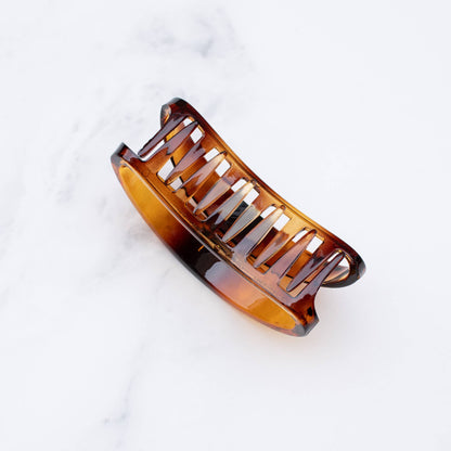 Bean-Shaped Large Glossy Claw Hair Clip
