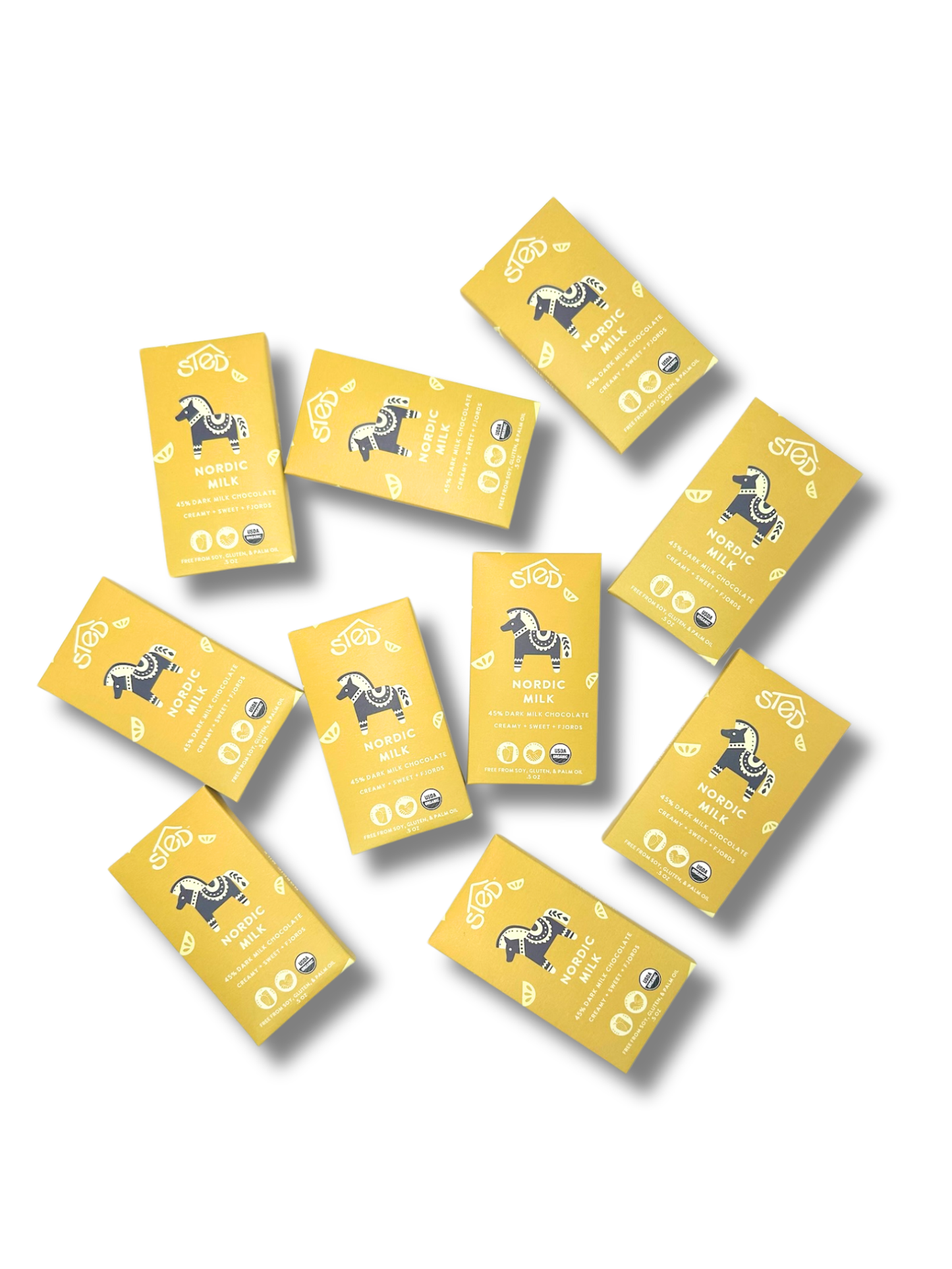 Sted Chocolate Mini Snack Size Bar: Nordic Milk