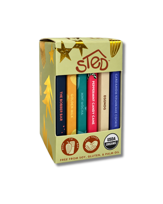 Sted Chocolate Winter Seasonal Gift Set of 3 Bars
