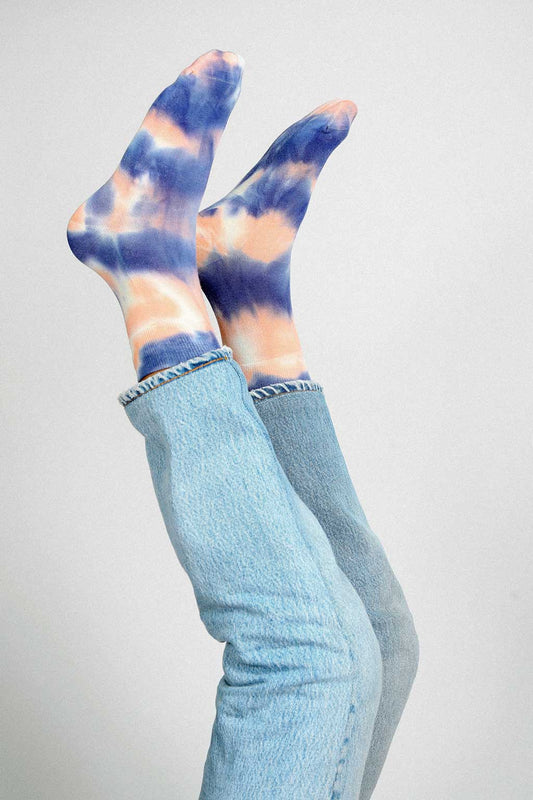 Trippy Tie Dye Ankle Sock (Women's Sizing)