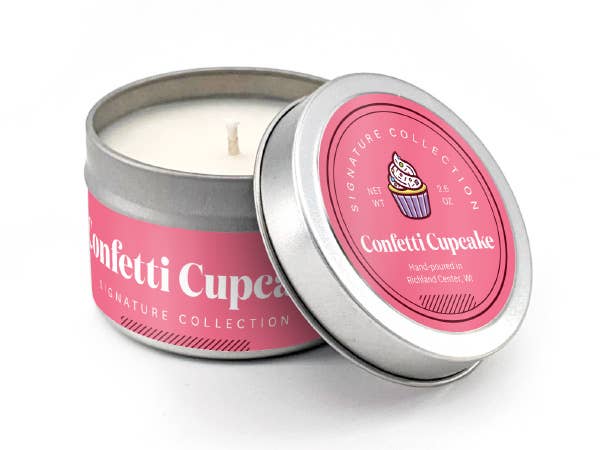 Confetti Cupcake Soy Candle, Cake Candle