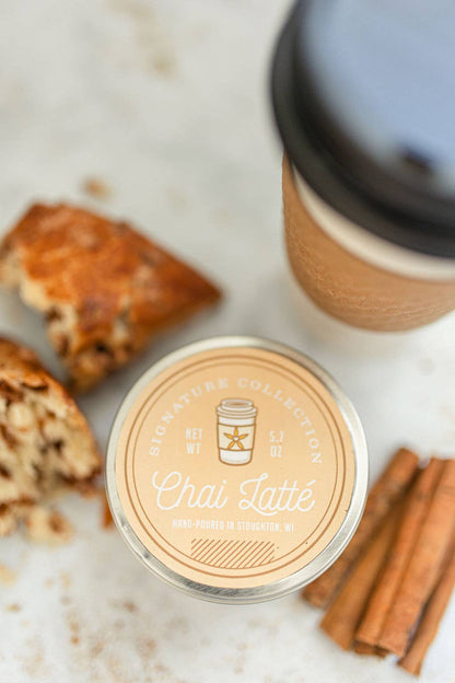 Vanilla Chai Latte 100% Soy Travel Tin Candle