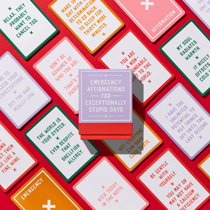 "Emergency Affirmations Exceptionally Stupid Days" Card Deck